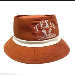 Vintage Texas Longhorns NCAA Bucket Hat Orange